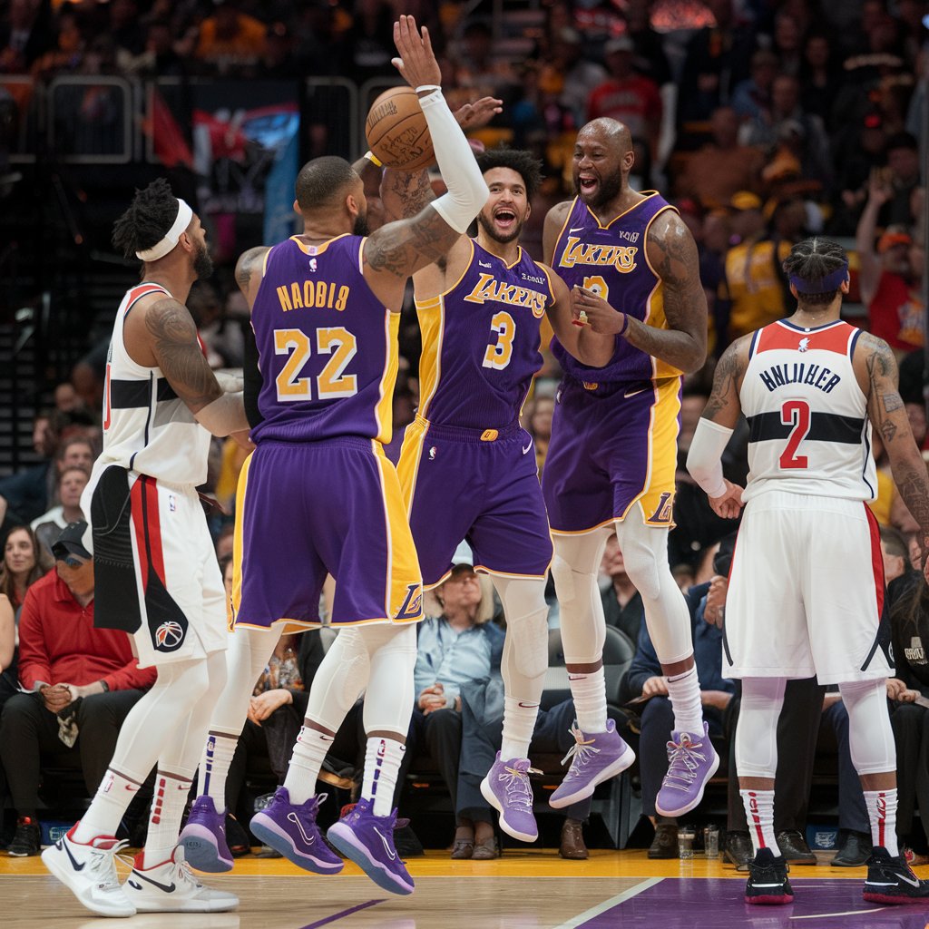 Lakers vs Wizards match highlights – LeBron James' dominant performance leads Lakers to victory. Final score: 110-102. Full match analysis.