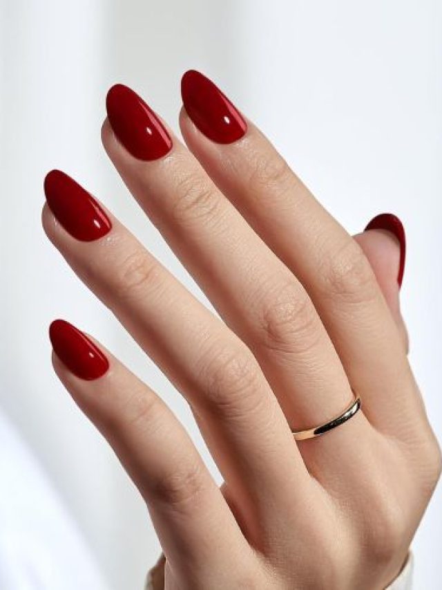 BTArtbox Press On Nails Short – Red Press on Nails